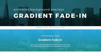Animated Background Gradient Fade In Overlay