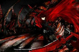 Rwby Brown Eyes Hair Ruby Scythe Weapon Wallpaper