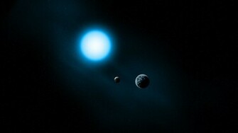 Sun Stars Sci Fi Space Universe Planets Moon Dark Wallpaper Background