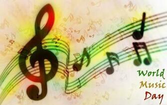 World Music Day And Notes Wallpaper