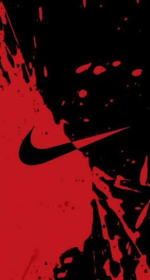 Red Nike Wallpaper Ink Logo