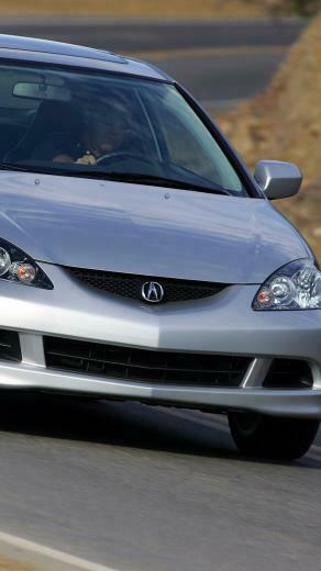 Wallpaper Acura Rsx Silver Metallic Front