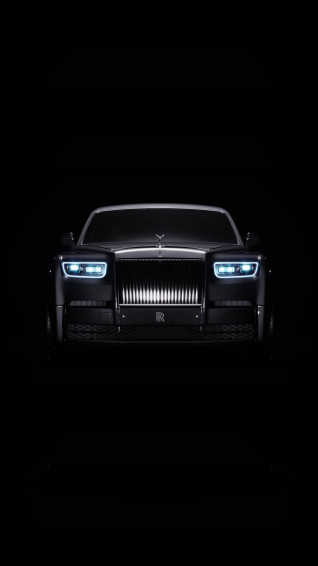 Rolls Royce 4k Black Phantom Blue Headlights Zkk0mr85ztou7z26 Wallpaper