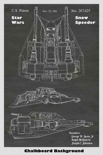 Amazon Star Wars Snow Speeder Patent Print Art Poster Choose