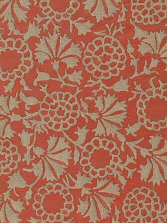 Irani In Pomegranate Red Silvery Gold Fortuny