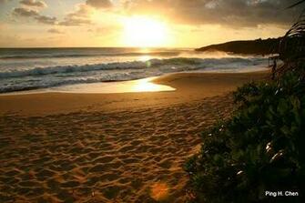 Widescreen Laptop Sunset Wallpaper Beautiful Beach Photos