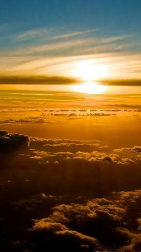 Above The Clouds Background iPhone Plus Wallpaper Nature