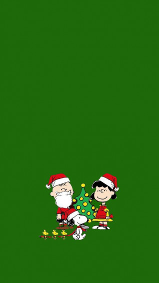 Snoopy 4ever Christmas Phone Wallpaper