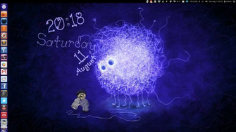 Use Wallpaper Clocks Live Earth In Ubuntu With Slidewall