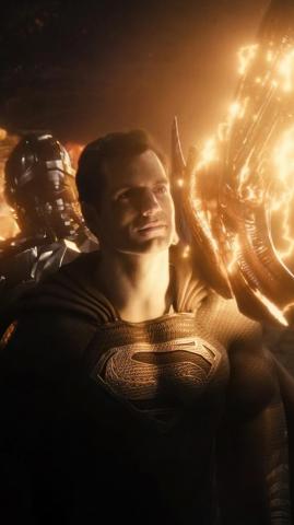 Superman Black Suit Justice League Snyder Cut Wallpaper 4k