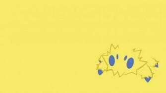 Joltik Minimalism Yellow Background Wallpaper Anime