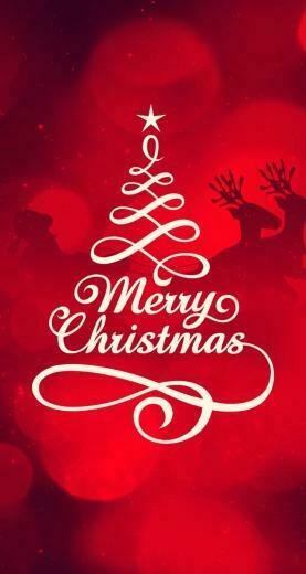 Merry Christmas Typography The iPhone Wallpaper