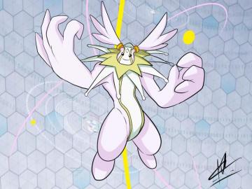 Tri Artwork By Me Cherubimon Evo Sequence Open For Commissions