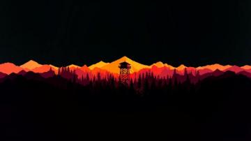 Watchtower In Oled Style X Computer Wallpaper