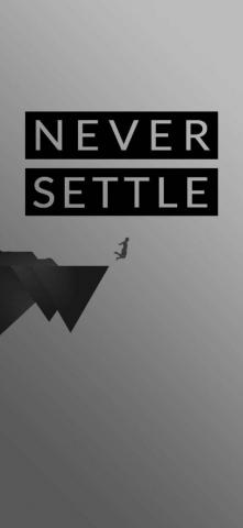 Grey Oneplus Wallpaper Never Settle