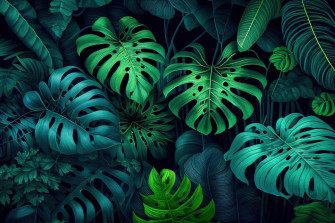 Green Leaves Art Wallpaper