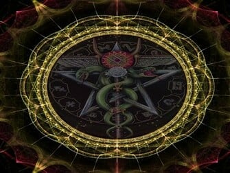 2d 3d Fractal Framed Wiccan Abstract Other HD Desktop Wallpaper