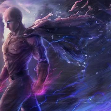 One Punch Man Wallpaper Cg Artwork Purple Violet Fictional