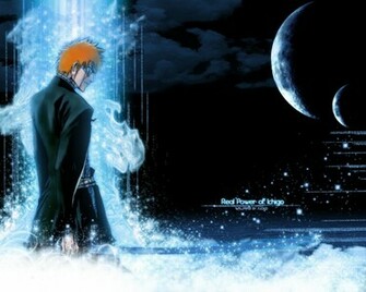 Blue Kurosaki Ichigo Bankai Bleach Anime Wallpaper