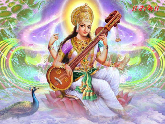Saraswati Mata Wallpaper