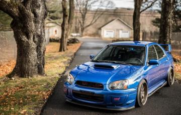 Wallpaper Subaru Impreza Wrx Blue Sti Image For Desktop