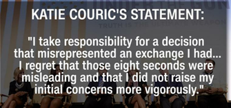 Couric Even Admitted She Knew About The Edits In Her Apology Statement