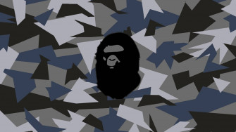 Bape Camo HD Blue Live Wallpaper