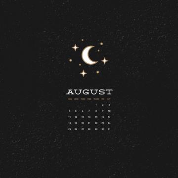 Wallpaper For August Six Leaf Design Logo Branding