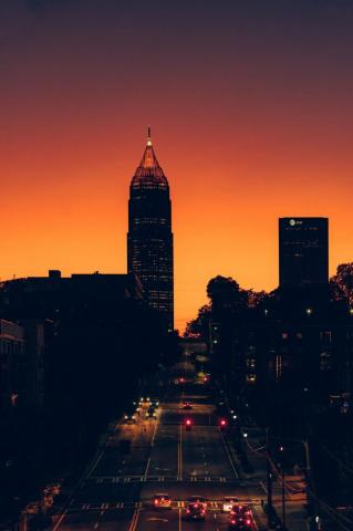 Atlanta Photography Art Print Bank Of America Plaza As Ed
