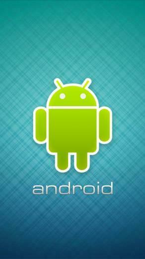 Android Robot Logo Center Wallpaper For Mobile