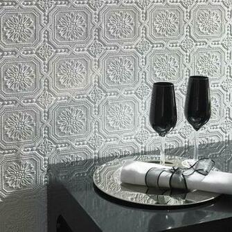 Textured Wallpaper Ceiling Tiles Allen Roth And