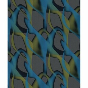 3d Geometric Pattern Designer Embossed Metallic Wallpaper