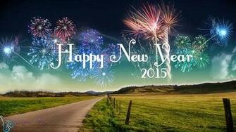 Happy New Year Wallpaper With Beautiful Scenery