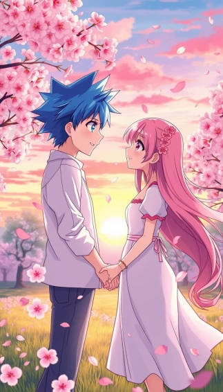 Anime Couple Mobile Wallpaper
