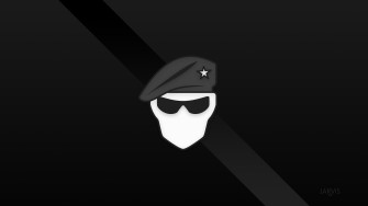 Wallpaper Black And White Man Face Illustration