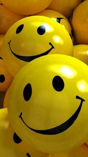 HD 3d Yellow Smile Balls Wallpaper Wallpaperbyte