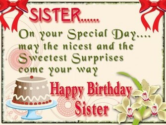 Happy BirtHDay Sister Image Wallpaper Computer Best