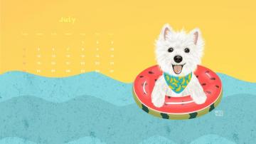 Westie Calendar Wallpaper