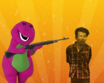 Barney Dinosaurs Guns Wallpaper Hq