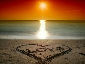Beach Love Sunset The Sand At