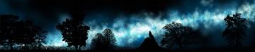 Triple Monitor Multi Screen Multiple Loup Wolf Stars Etoiles