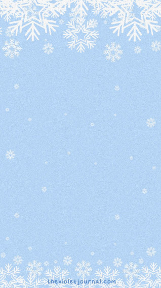 Blue Christmas iPhone Wallpaper With White Snowflakes Winter