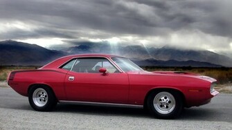 Wallpaper Plymouth Barracuda Car Red Cuda Muscle Cars