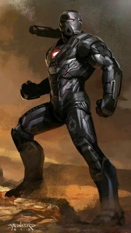 War Machine Ready To Fight iPhone Wallpaper