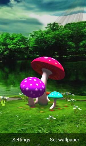 3d Mushroom HD Live Wallpaper For Android Appszoom