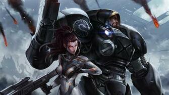 Starcraft Ii Artwork Desktop Pc And Mac Wallpaper
