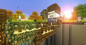 Minecraft Wallpaper House In The Sunset By Nsgeo Fan Art
