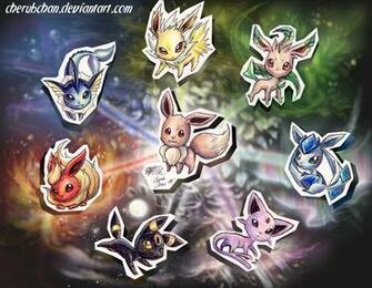 Eevee Evolutions By Cherubchan