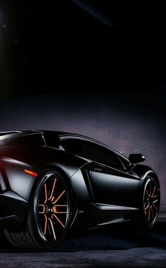 Matte Black Lamborghini Aventador Wallpaper