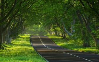 Image Of A Beautiful Empty Highway Road Wallpaper HD